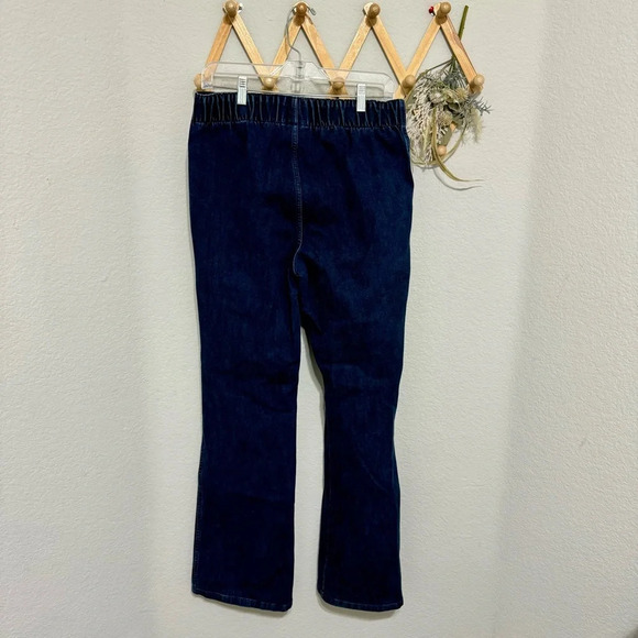 Soft Surroundings Denim Flare Bootcut Pull On Jeans M - Picture 4 of 5